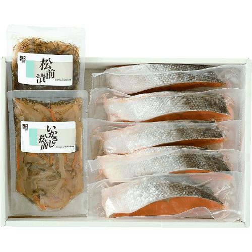 塩紅鮭切身(厚切り)&松前漬セット