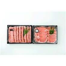 宮崎牛・お米豚ローススライスセット