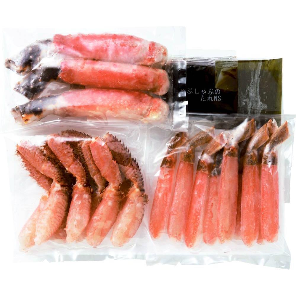 かにしゃぶ3種食べ比べ